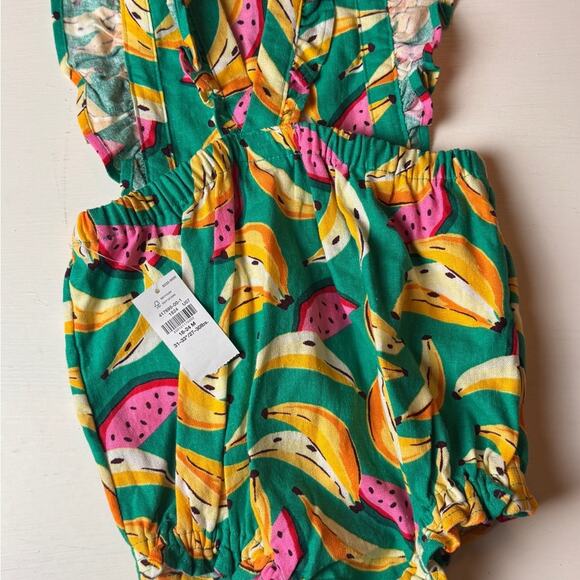 Old Navy Summer Seasonal Toddler Beach Tropical Printed Romper Sz 18-24 M NWT - Picture 5 of 12